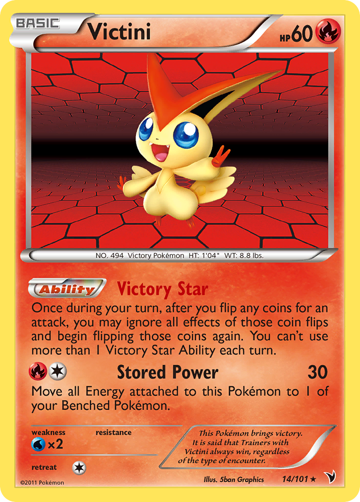 Victini (14/101) [Black & White: Noble Victories] | The Time Vault CA