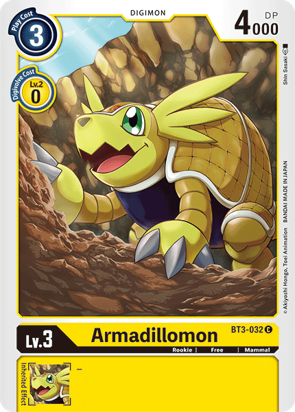 Armadillomon [BT3-032] [Release Special Booster Ver.1.5] | The Time Vault CA