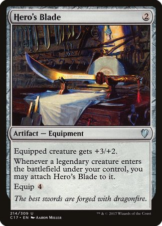 Hero's Blade [Commander 2017] | The Time Vault CA