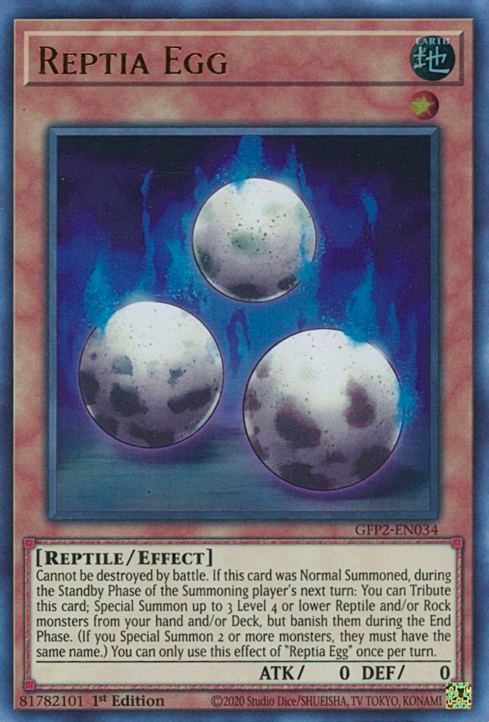 Reptia Egg [GFP2-EN034] Ultra Rare | The Time Vault CA