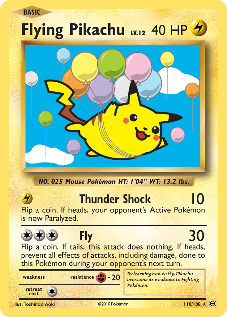 Flying Pikachu (110/108) [XY: Evolutions] | The Time Vault CA