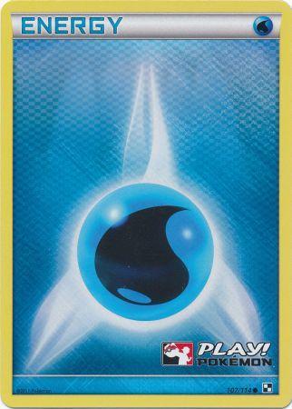 Water Energy (107/114) (Play Pokemon Promo) [Black & White: Base Set] | The Time Vault CA