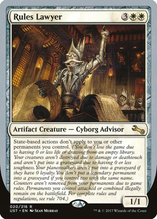 Rules Lawyer [Unstable] | The Time Vault CA