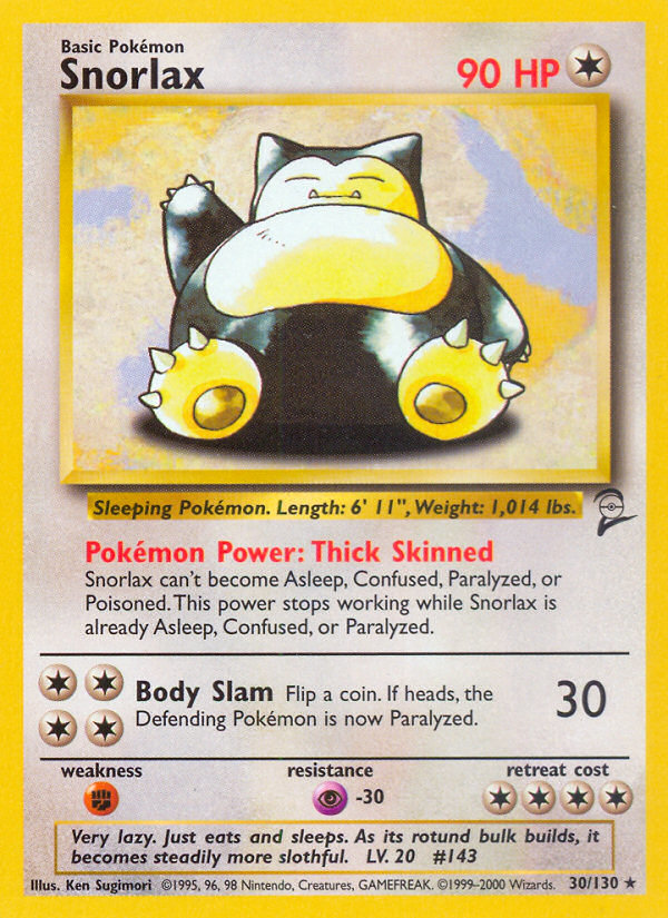 Snorlax (30/130) [Base Set 2] | The Time Vault CA