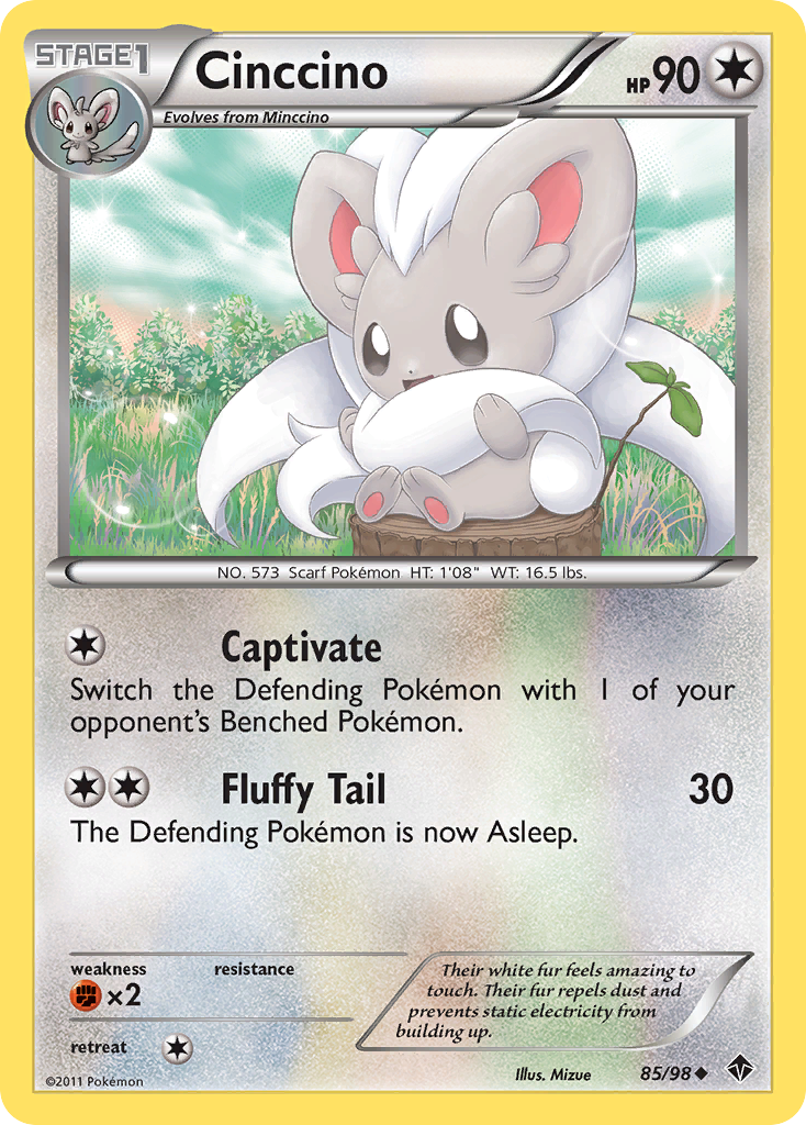 Cinccino (85/98) [Black & White: Emerging Powers] | The Time Vault CA