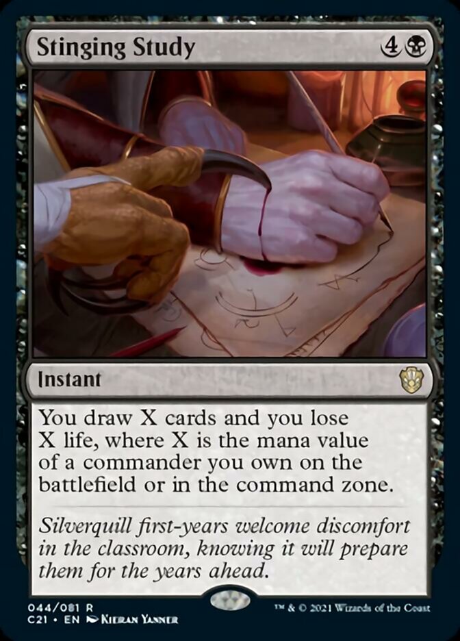 Stinging Study [Commander 2021] | The Time Vault CA