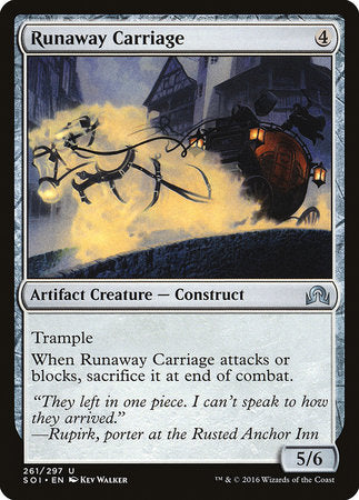Runaway Carriage [Shadows over Innistrad] | The Time Vault CA