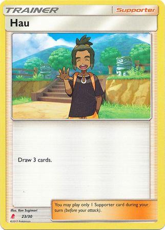 Hau (23/30) [Sun & Moon: Trainer Kit - Lycanroc] | The Time Vault CA