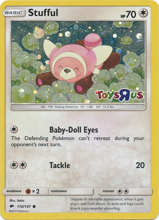 Stufful (110/147) (Toys R Us Promo) [Sun & Moon: Burning Shadows] | The Time Vault CA