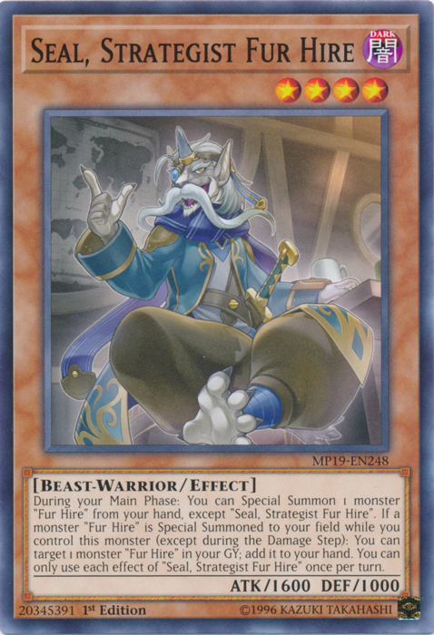 Seal, Strategist Fur Hire [MP19-EN248] Common | The Time Vault CA