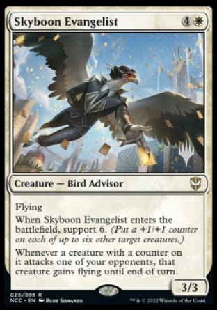 Skyboon Evangelist (Promo Pack) [Streets of New Capenna Commander Promos] | The Time Vault CA