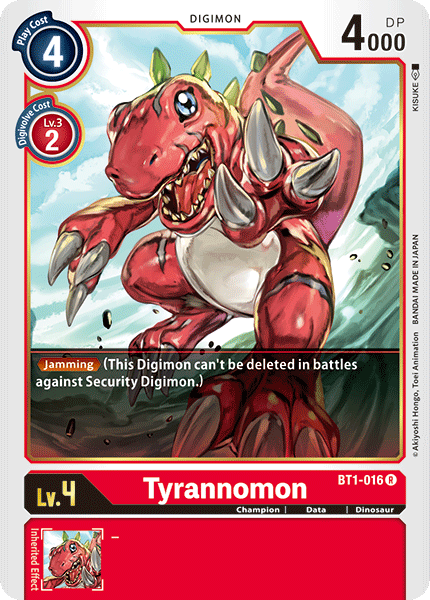 Tyrannomon [BT1-016] [Release Special Booster Ver.1.0] | The Time Vault CA