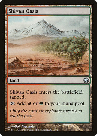 Shivan Oasis [Duel Decks: Phyrexia vs. the Coalition] | The Time Vault CA