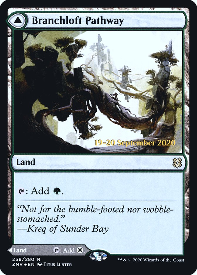 Branchloft Pathway // Boulderloft Pathway  [Zendikar Rising Prerelease Promos] | The Time Vault CA