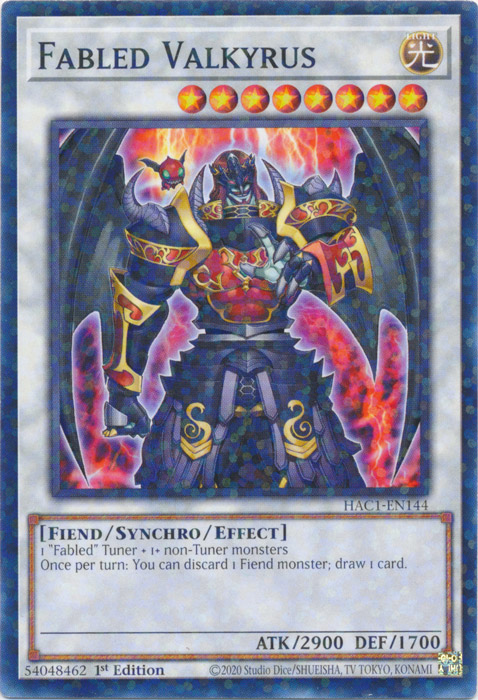 Fabled Valkyrus (Duel Terminal) [HAC1-EN144] Common | The Time Vault CA