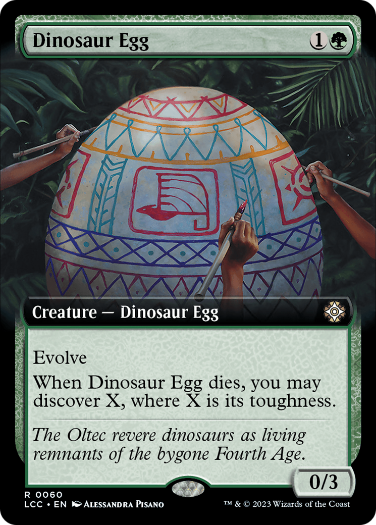 Dinosaur Egg (Extended Art) [The Lost Caverns of Ixalan Commander] | The Time Vault CA