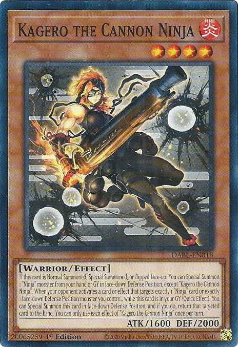 Kagero the Cannon Ninja [DABL-EN018] Common | The Time Vault CA