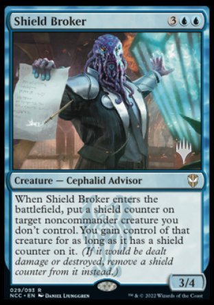 Shield Broker (Promo Pack) [Streets of New Capenna Commander Promos] | The Time Vault CA