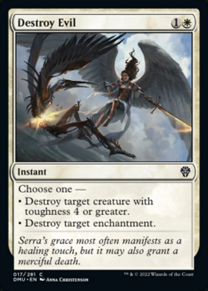 Destroy Evil [Dominaria United] | The Time Vault CA