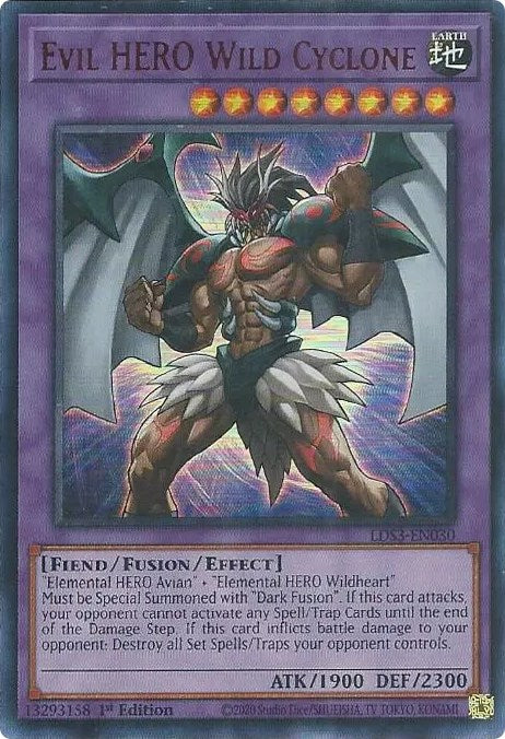 Evil HERO Wild Cyclone (Red) [LDS3-EN030] Ultra Rare | The Time Vault CA