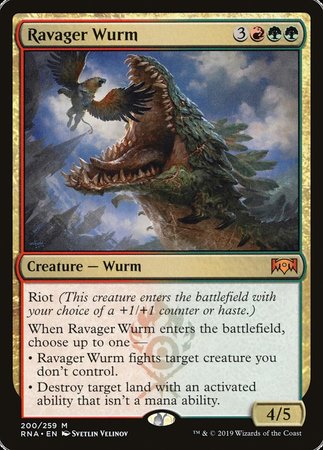 Ravager Wurm [Ravnica Allegiance] | The Time Vault CA