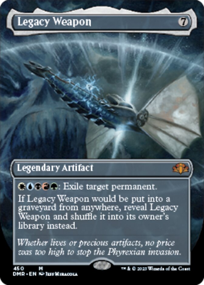 Legacy Weapon (Borderless Alternate Art) [Dominaria Remastered] | The Time Vault CA