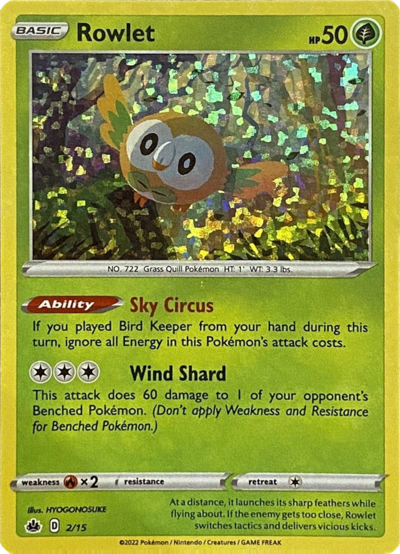 Rowlet (2/15) [McDonald's Promos: Match Battle] | The Time Vault CA