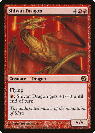 Shivan Dragon [Duels of the Planeswalkers] | The Time Vault CA