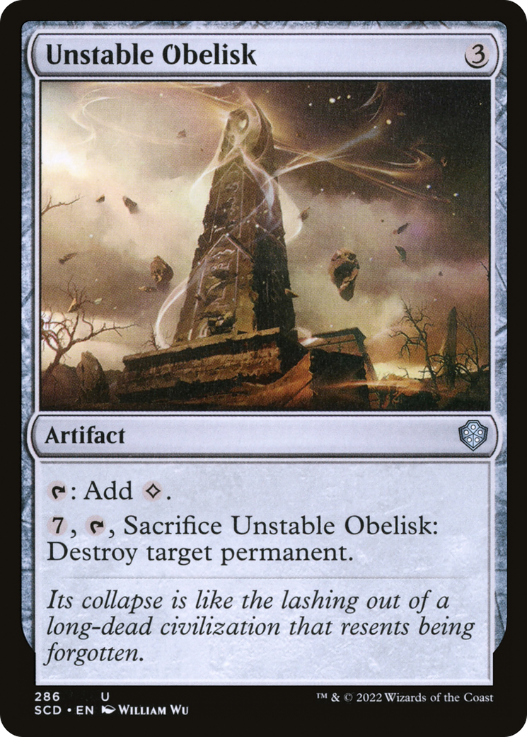 Unstable Obelisk [Starter Commander Decks] | The Time Vault CA