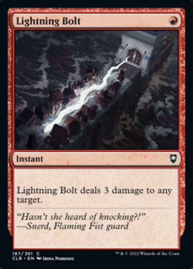 Lightning Bolt [Commander Legends: Battle for Baldur's Gate] | The Time Vault CA