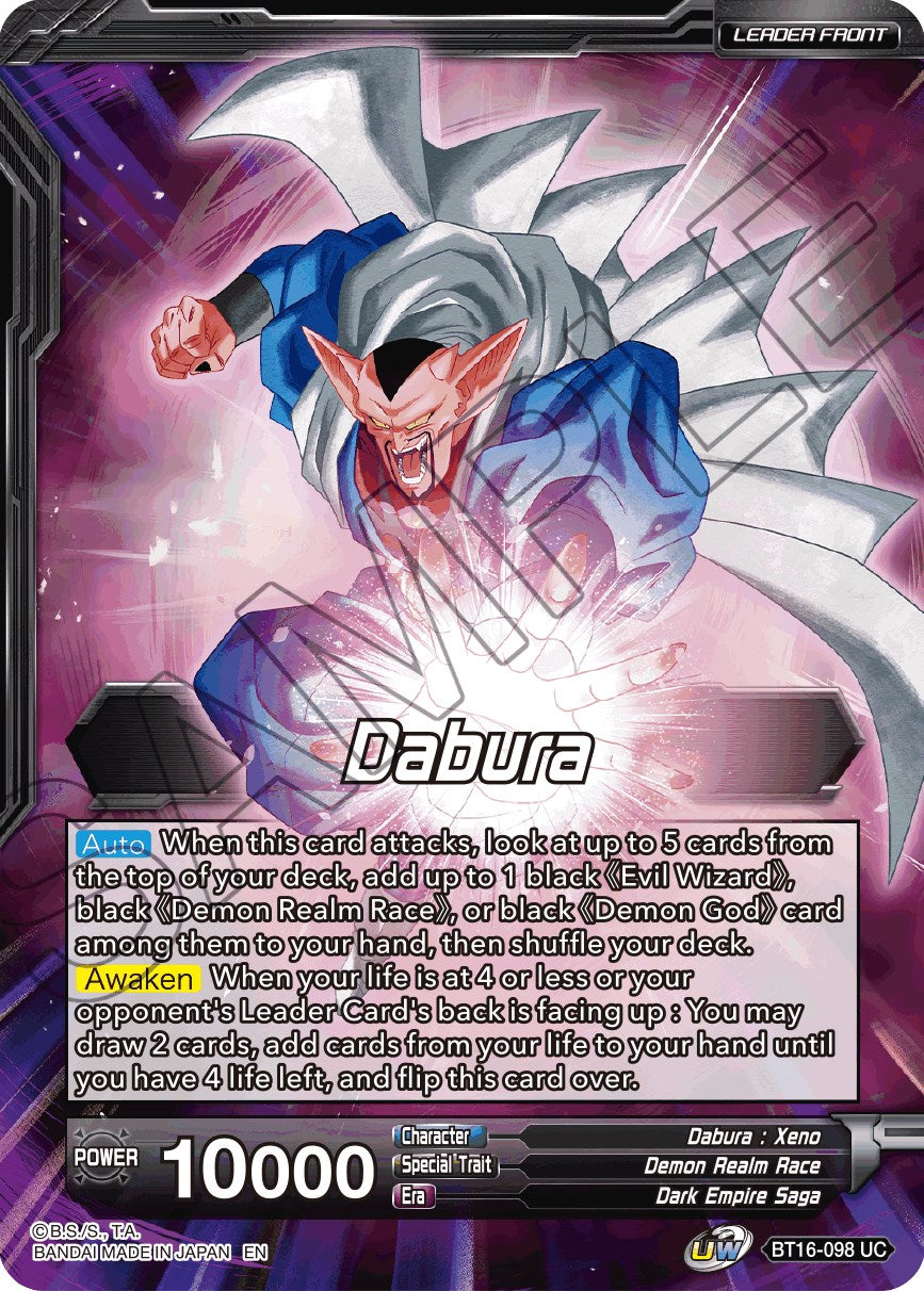 Dabura // Demon God Dabura, Diabolical Awakening (BT16-098) [Realm of the Gods Prerelease Promos] | The Time Vault CA