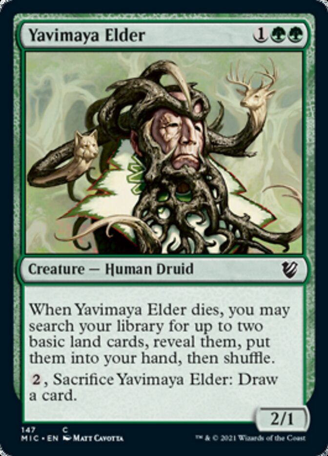 Yavimaya Elder [Innistrad: Midnight Hunt Commander] | The Time Vault CA