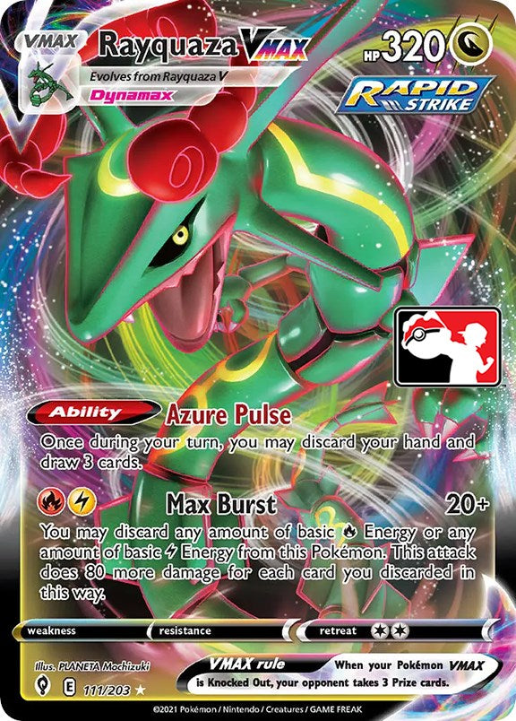 Rayquaza VMAX (111/203) [Prize Pack Series One] | The Time Vault CA