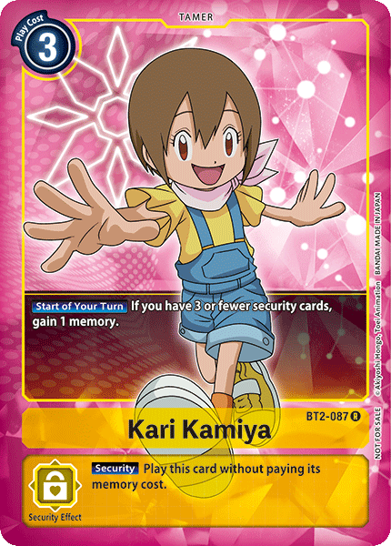 Kari Kamiya [BT2-087] (Buy-A-Box Promo) [Release Special Booster Ver.1.0 Promos] | The Time Vault CA