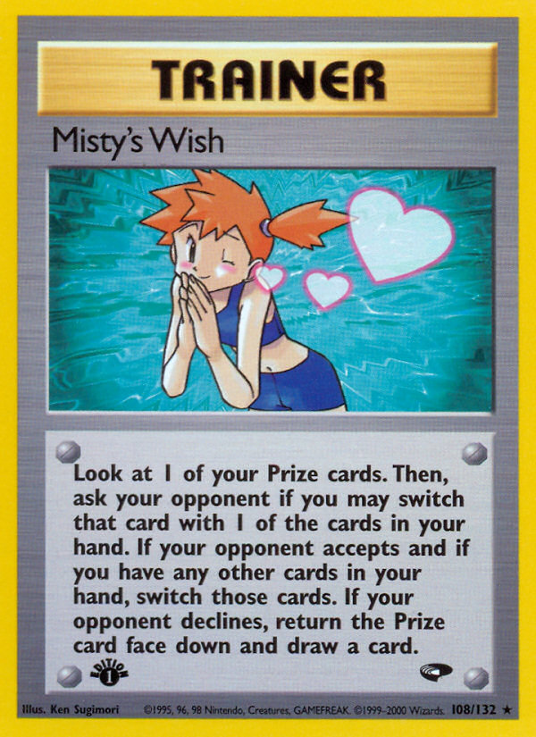 Misty's Wish (108/132) [Gym Challenge 1st Edition] | The Time Vault CA