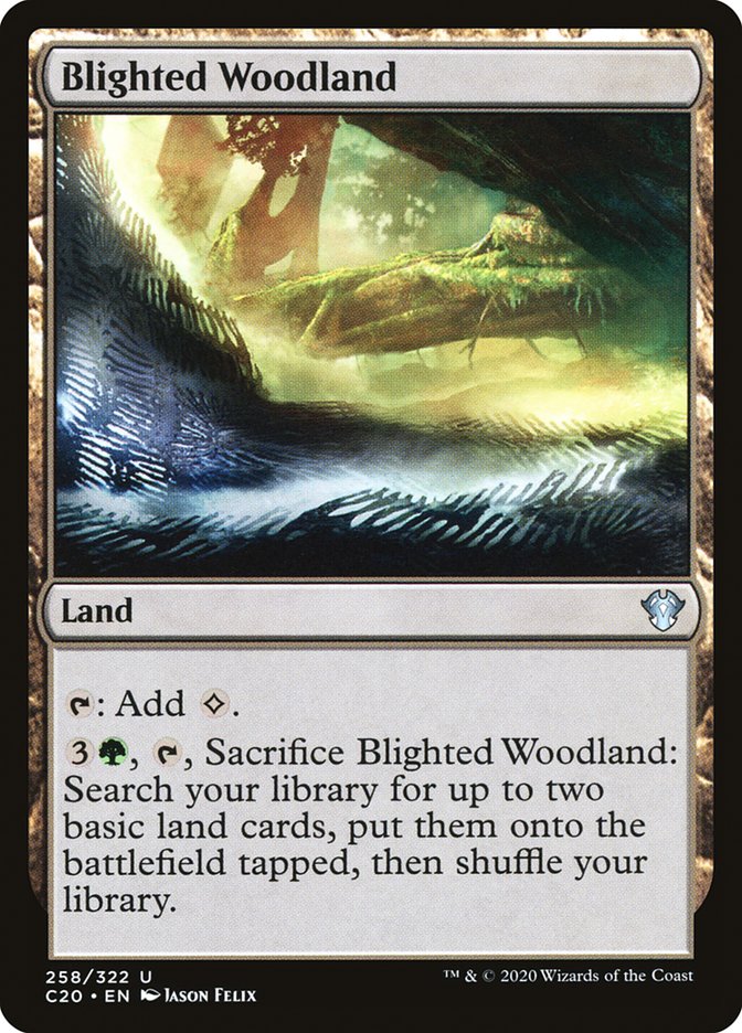 Blighted Woodland [Commander 2020] | The Time Vault CA