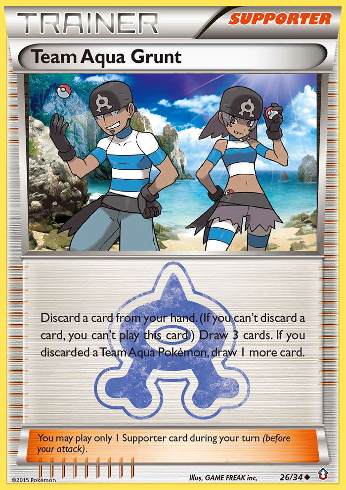 Team Aqua Grunt (26/34) [XY: Double Crisis] | The Time Vault CA