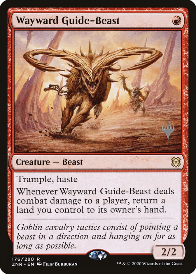 Wayward Guide-Beast (Promo Pack) [Zendikar Rising Promos] | The Time Vault CA