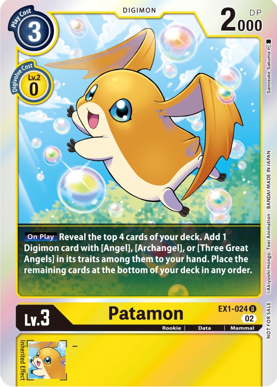 Patamon [EX1-024] (Official Tournament Pack Vol.8) [Classic Collection Promos] | The Time Vault CA