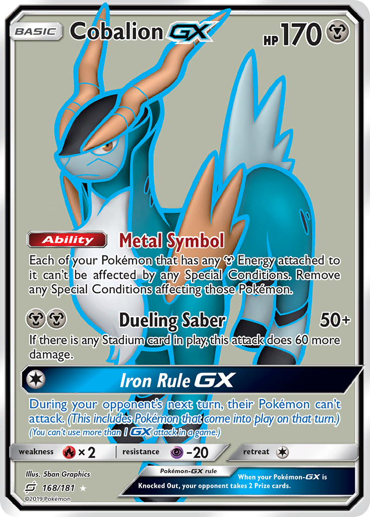 Cobalion GX (168/181) [Sun & Moon: Team Up] | The Time Vault CA