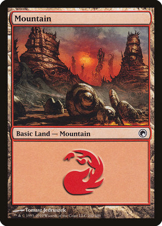 Mountain (242) [Scars of Mirrodin] | The Time Vault CA