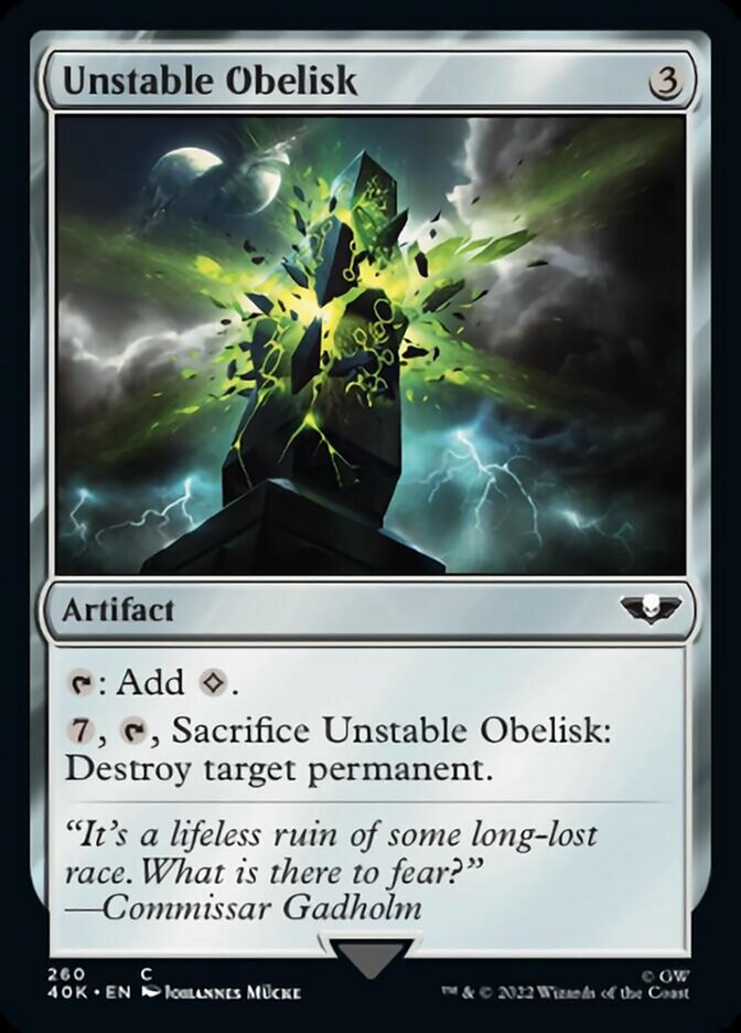 Unstable Obelisk [Universes Beyond: Warhammer 40,000] | The Time Vault CA
