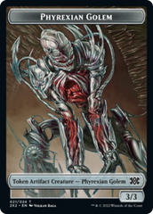 Elemental // Phyrexian Golem Double-sided Token [Double Masters 2022 Tokens] | The Time Vault CA