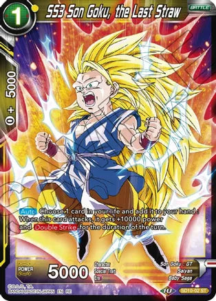 SS3 Son Goku, the Last Straw [SD10-02] | The Time Vault CA