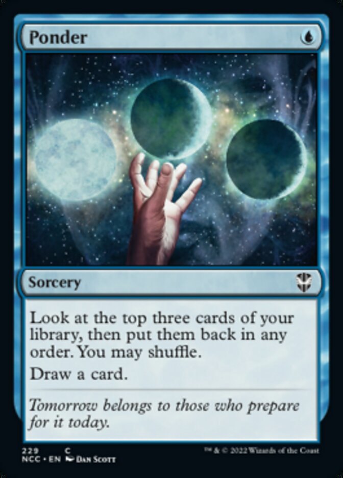 Ponder [Streets of New Capenna Commander] | The Time Vault CA