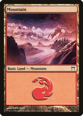Mountain (301) [Champions of Kamigawa] | The Time Vault CA