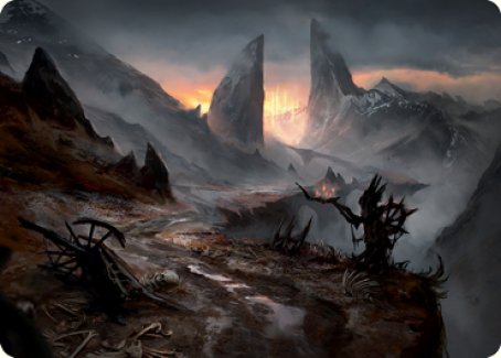 Haunted Ridge Art Card [Innistrad: Midnight Hunt Art Series] | The Time Vault CA