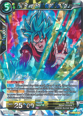 Full Power Spirit Bomb Son Goku (Shatterfoil) (TB1-075) [Dragon Brawl] | The Time Vault CA