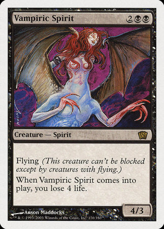 Vampiric Spirit [Eighth Edition] | The Time Vault CA