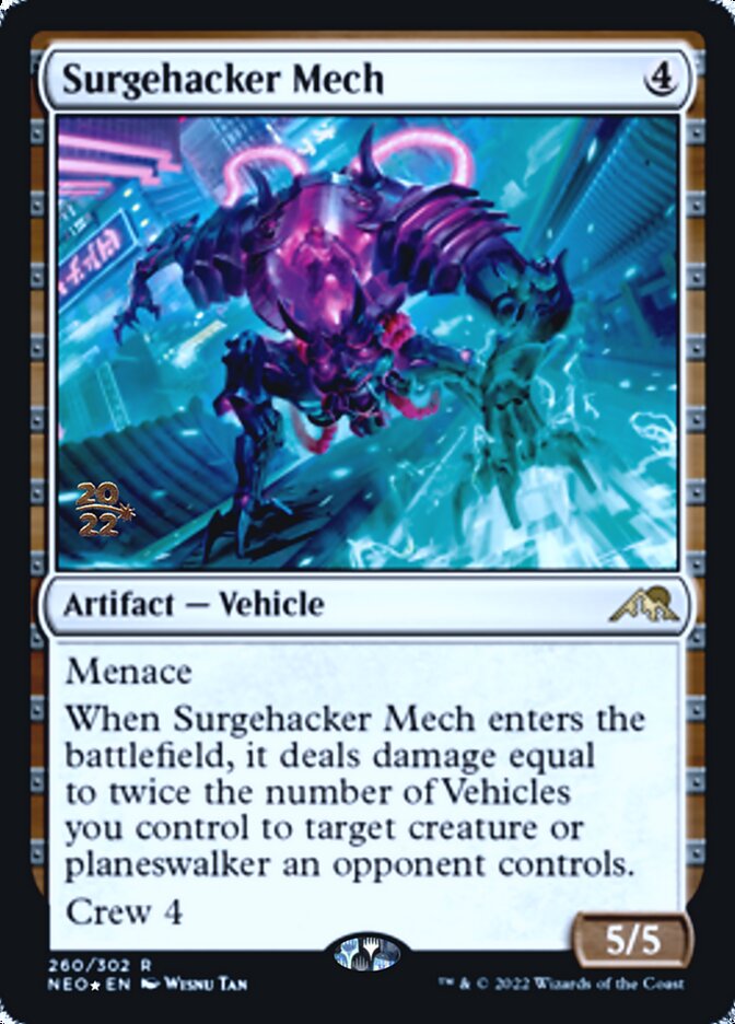 Surgehacker Mech [Kamigawa: Neon Dynasty Prerelease Promos] | The Time Vault CA